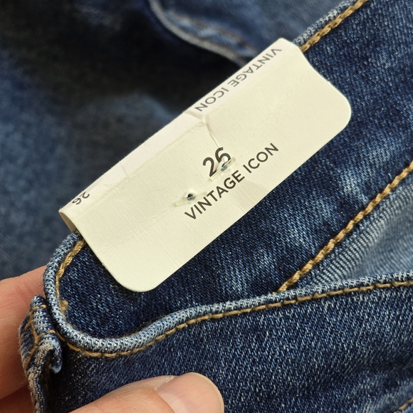 PACSUN Los Angeles Blue Jeans "Vintage Icon" Size 26 NEW WITH TAGS - Picture 8 of 10